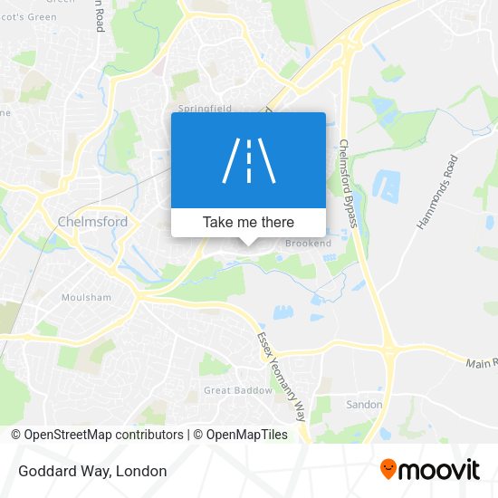 Goddard Way map