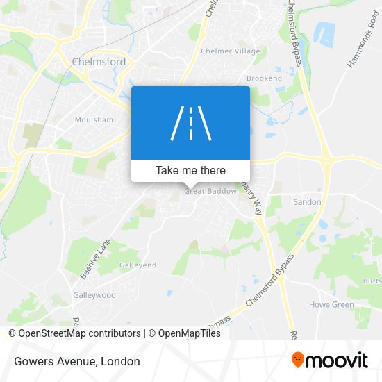 Gowers Avenue map