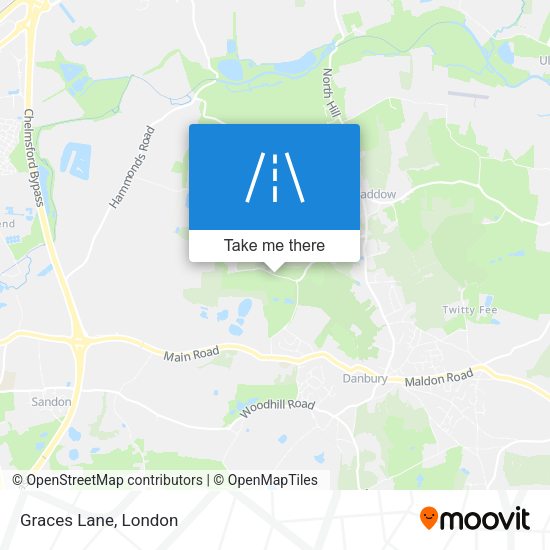 Graces Lane map