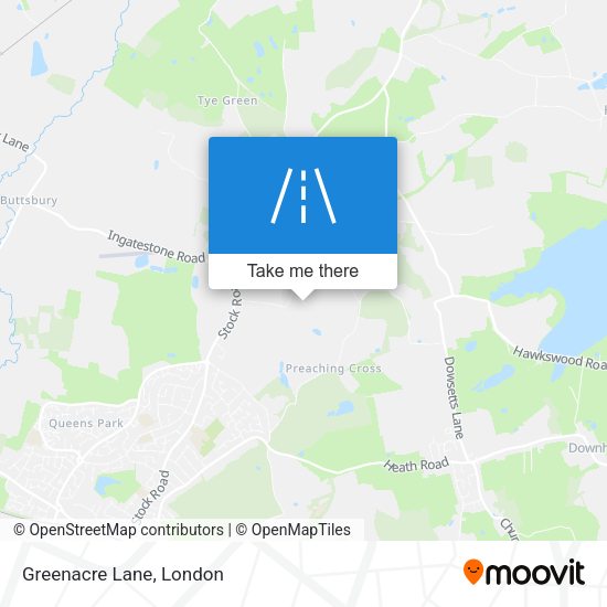Greenacre Lane map