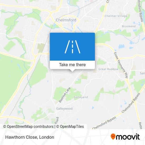 Hawthorn Close map