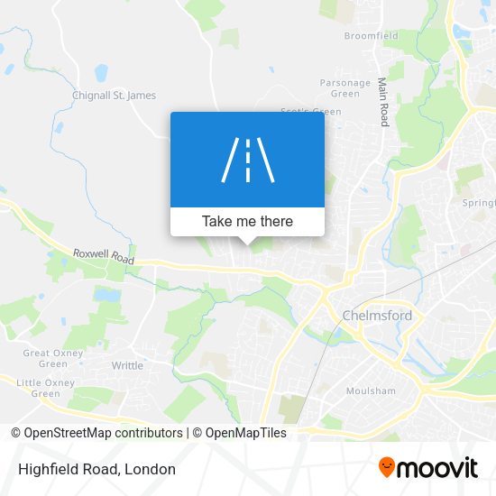 Highfield Road map