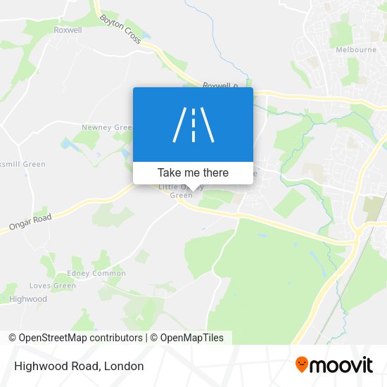 Highwood Road map