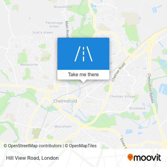 Hill View Road map