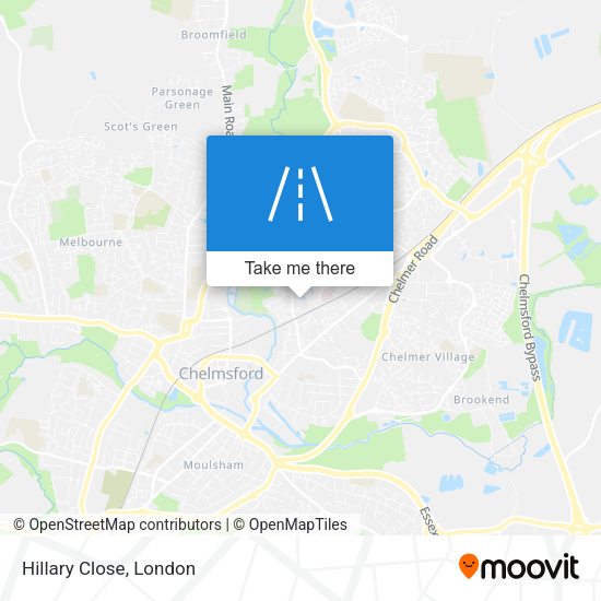 Hillary Close map
