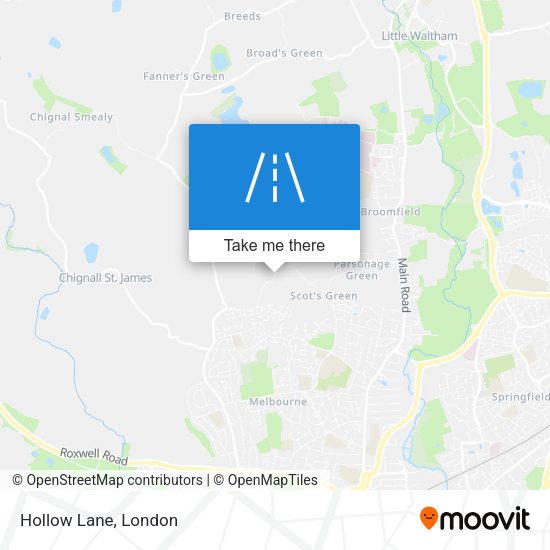 Hollow Lane map