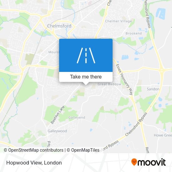Hopwood View map