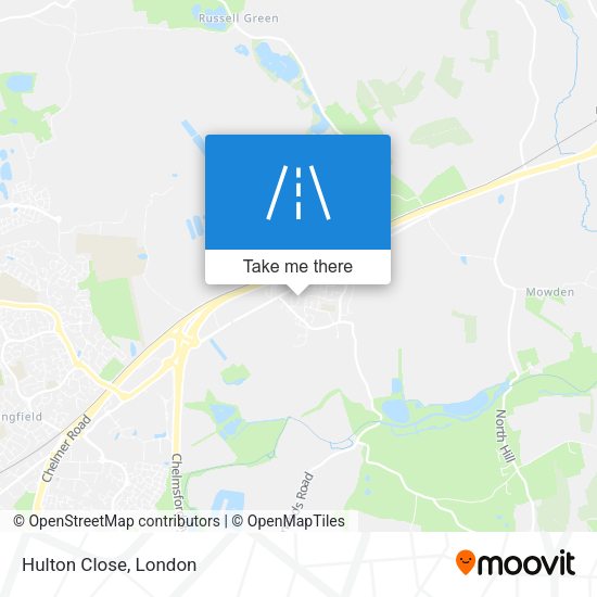 Hulton Close map