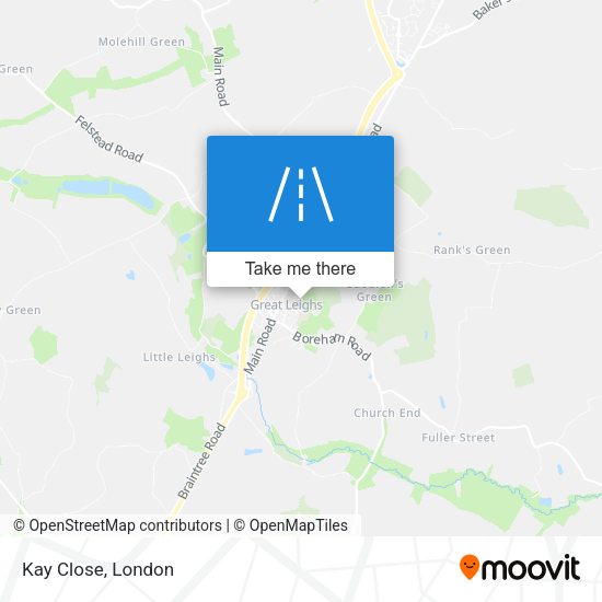 Kay Close map
