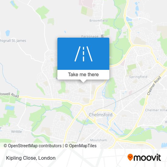 Kipling Close map