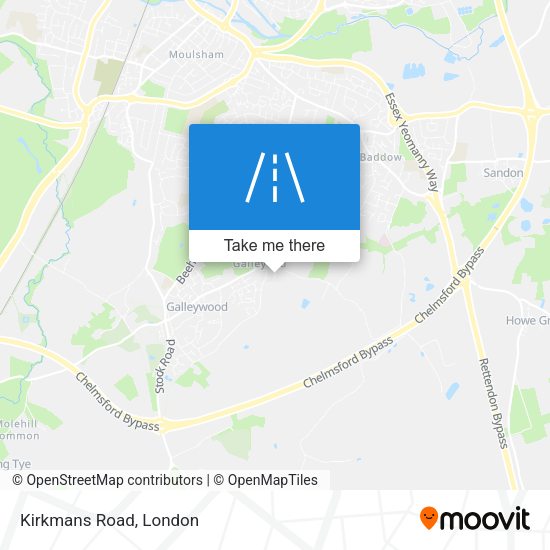 Kirkmans Road map
