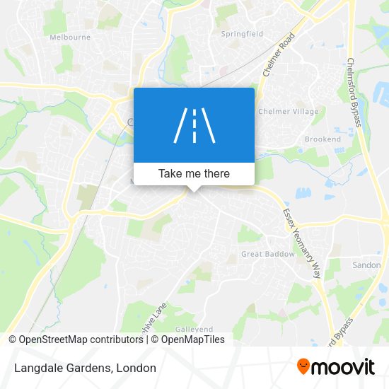 Langdale Gardens map