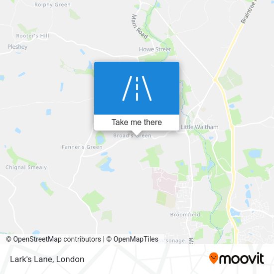 Lark's Lane map