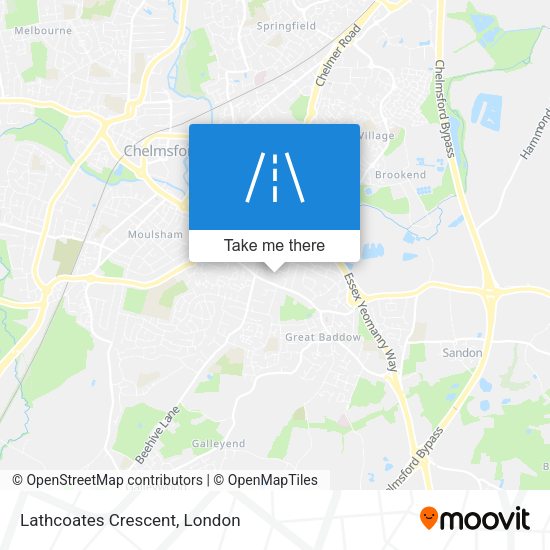 Lathcoates Crescent map