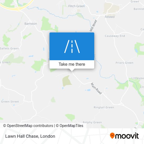 Lawn Hall Chase map