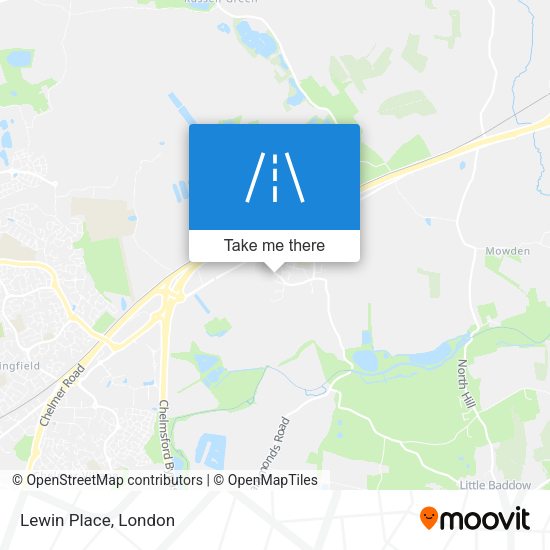 Lewin Place map