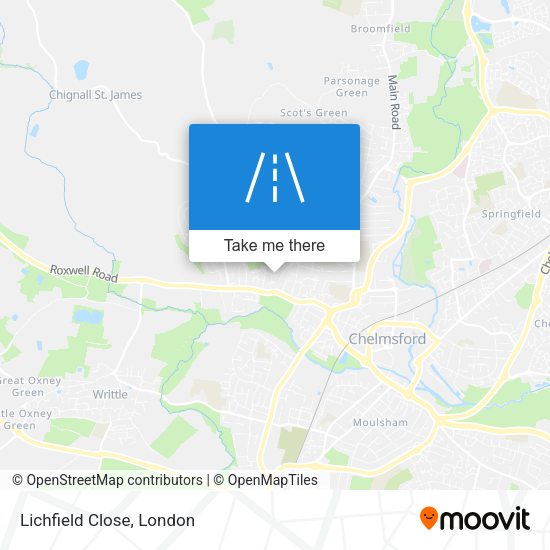 Lichfield Close map