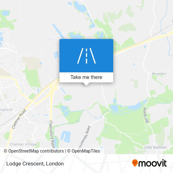 Lodge Crescent map