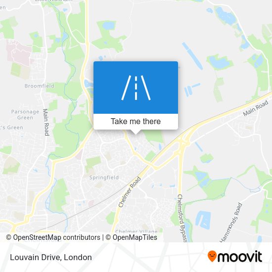 Louvain Drive map