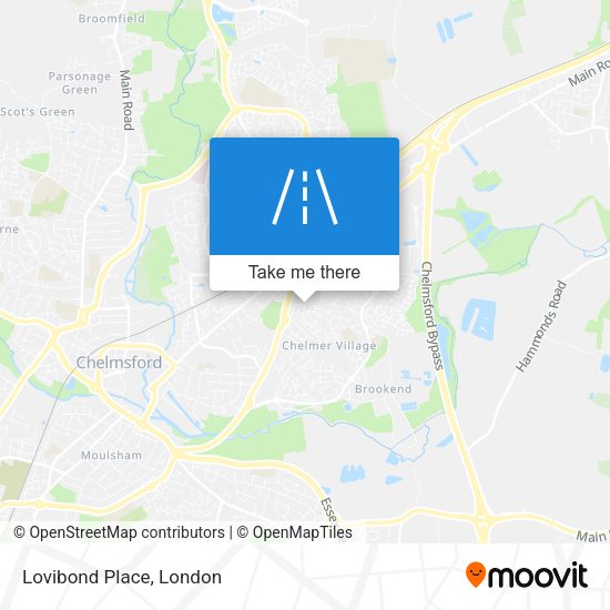 Lovibond Place map
