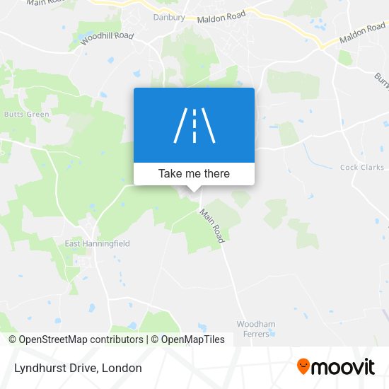Lyndhurst Drive map
