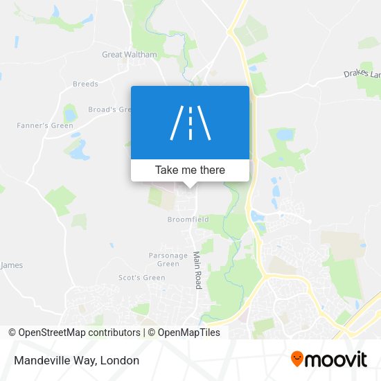 Mandeville Way map