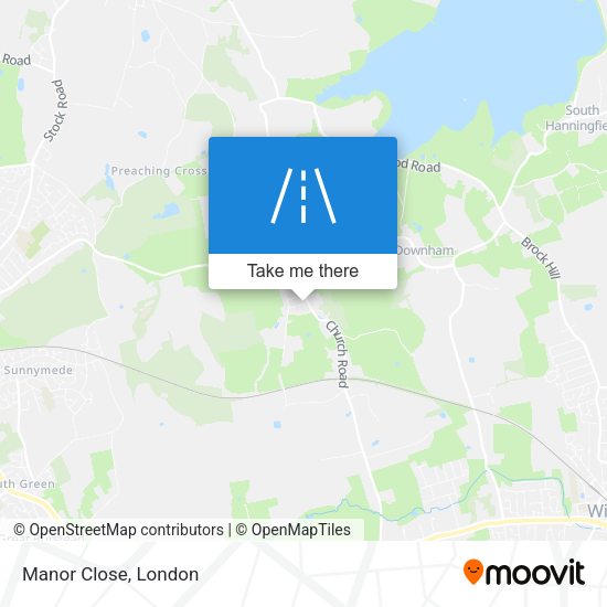 Manor Close map