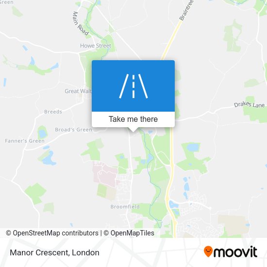 Manor Crescent map