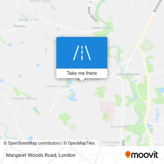 Margaret Woods Road map
