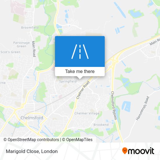 Marigold Close map