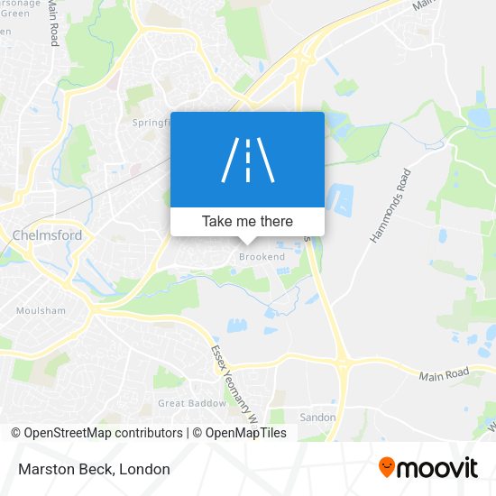 Marston Beck map