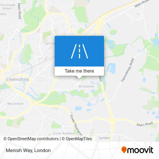 Menish Way map