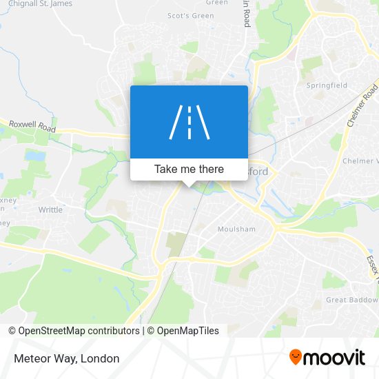 Meteor Way map