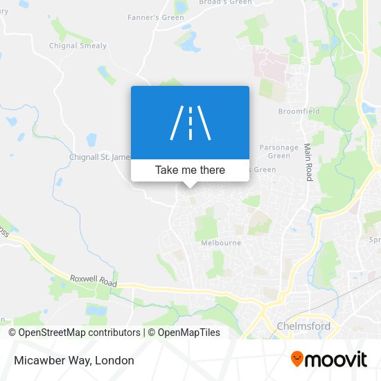 Micawber Way map