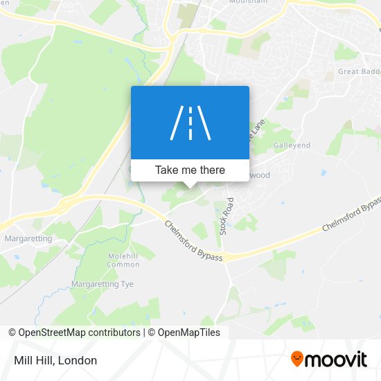 Mill Hill map