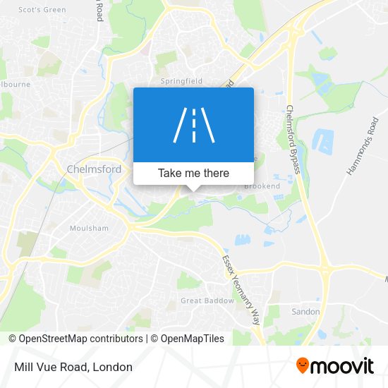Mill Vue Road map
