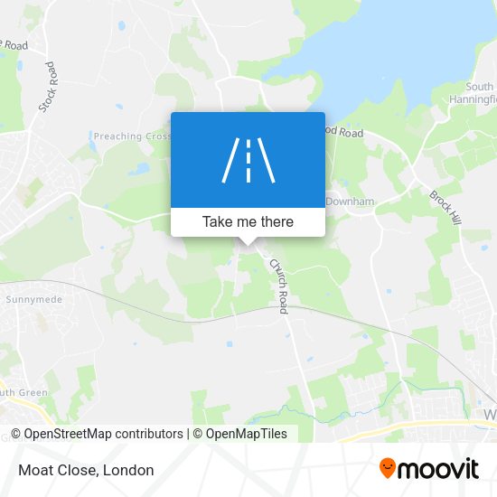 Moat Close map