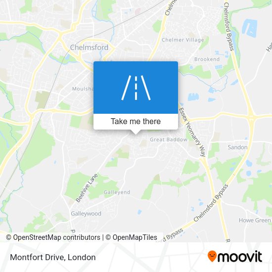 Montfort Drive map