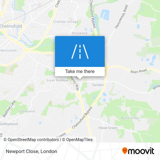 Newport Close map