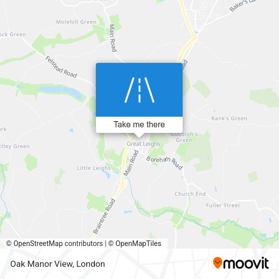 Oak Manor View map