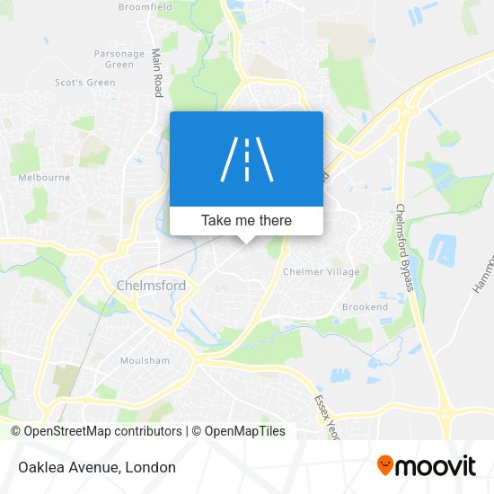 Oaklea Avenue map