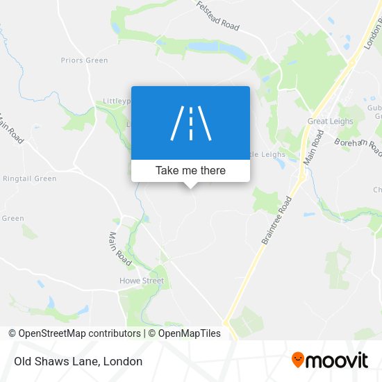 Old Shaws Lane map