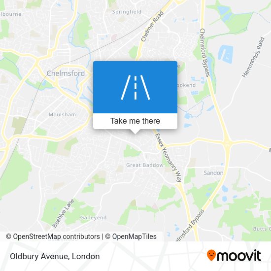 Oldbury Avenue map