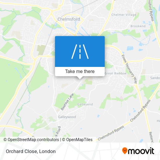 Orchard Close map