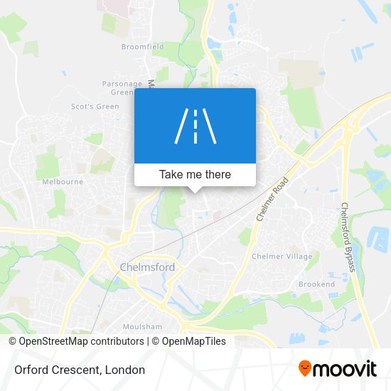 Orford Crescent map
