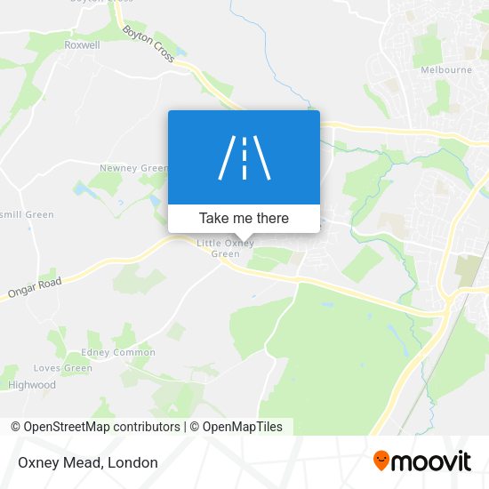 Oxney Mead map