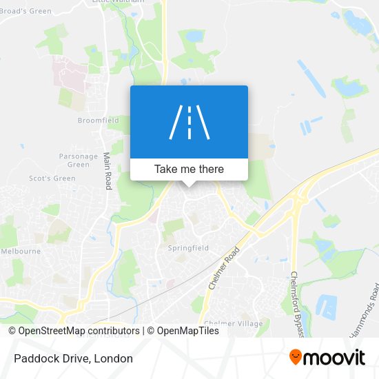 Paddock Drive map