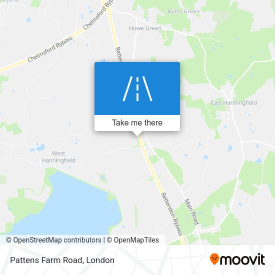 Pattens Farm Road map