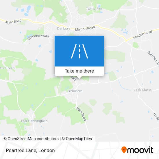 Peartree Lane map