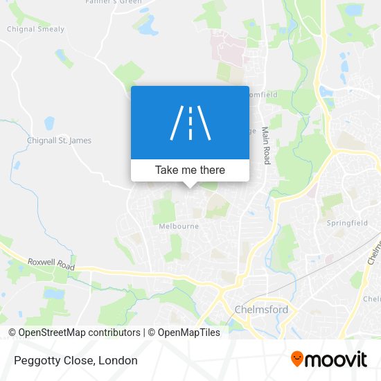 Peggotty Close map